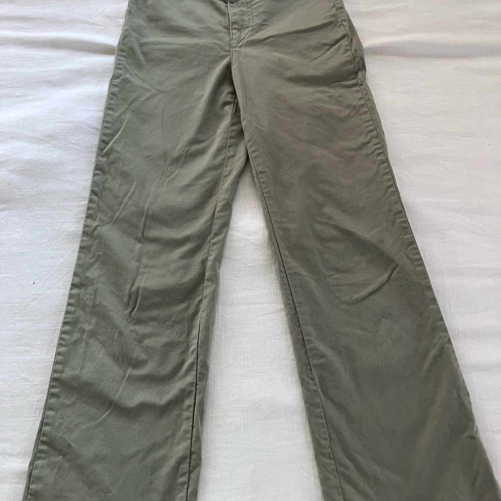 Marine Layer Olive Boot Cut Pants